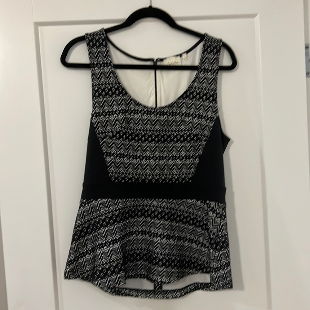 Selecta Anthropologie peplum top size M